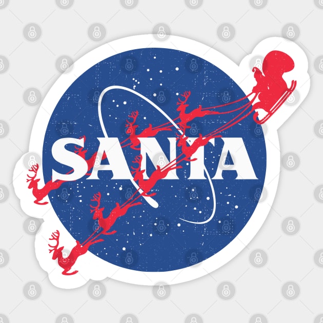 NASA Santa logo Sticker by BodinStreet